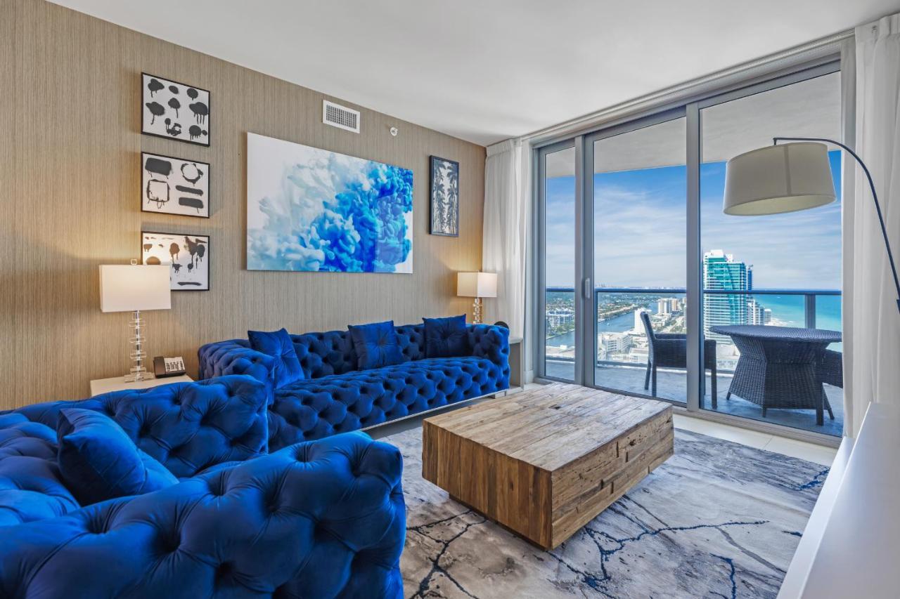 The Ultimate Resort - Beachfront 2 Bedroom Apartment With Direct Ocean View, Rooftop Pool, Hot Tub And Gym 好莱坞 外观 照片
